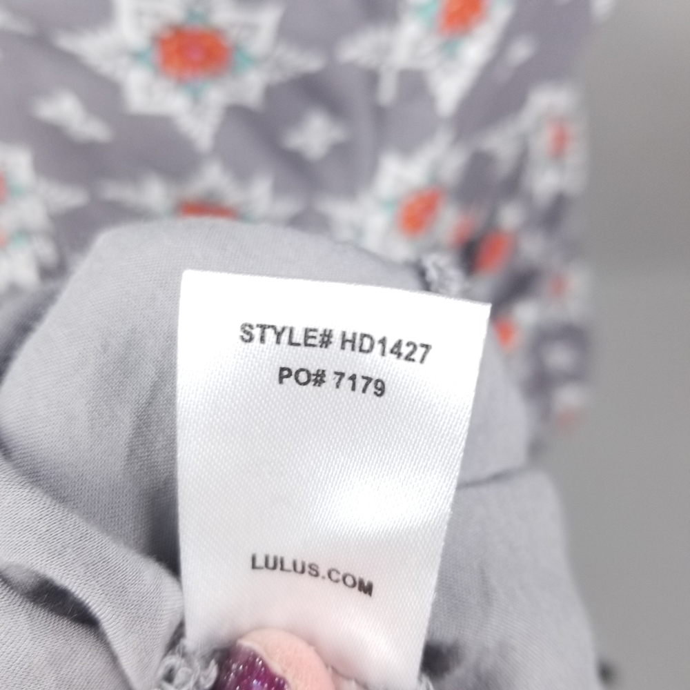 Lulu's Gray Tank Split Back Dress Small - image 7